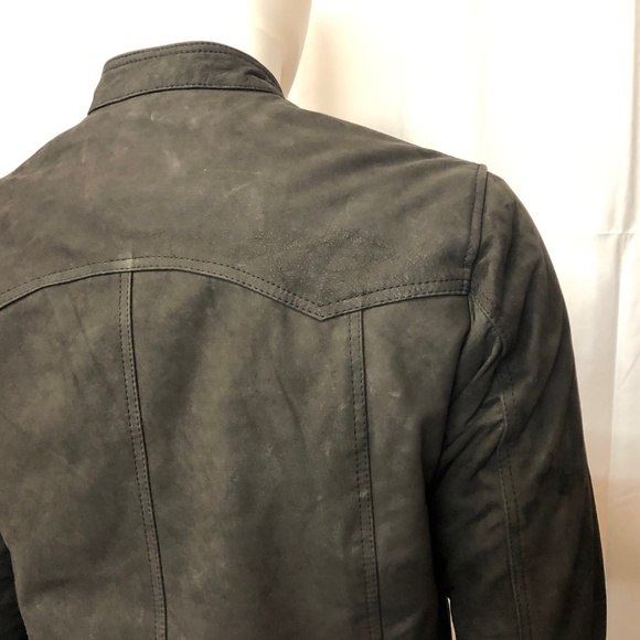Genuine Leather Jacket Nubuck Suede art#1214 - Picture 6 of 7